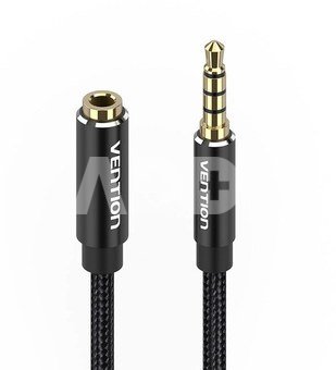 TRRS 3.5mm Male to 3.5mm Female Audio Extender 3m Vention BHCBI Black