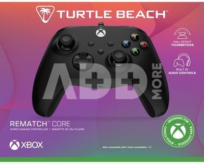 Turtle Beach wired controller Rematch Core Xbox, black
