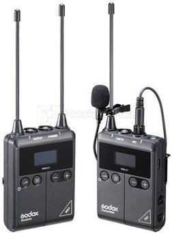 Godox UHF Wireless & Lavalier Microphone Kit (1x TX1 /1x RX1 /1x LMS 12 AXL)