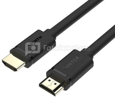 Unitek Cable HDMI M/M 1.5M v2.0 , gold, basic; Y-C137M