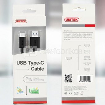 Unitek CABLE USB TYP-C TO USB 3.0; 1m; Y-C474BK