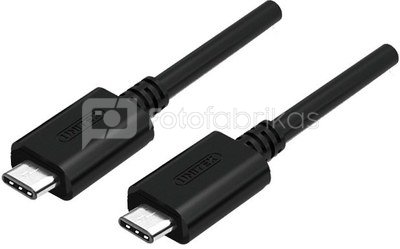 Unitek CABLE USB TYP-C TO USB TYP-C; 1m; Y-C477BK