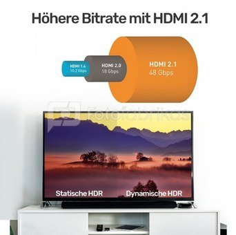 Unitek HDMI CABLE M/M 3m; v2.1;8K;120Hz;UDHD;C139