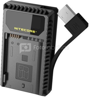 Nitecore UNK1 Lader voor Nikon EN EL15 (A) + EN EL14 (A) met indicator + USB