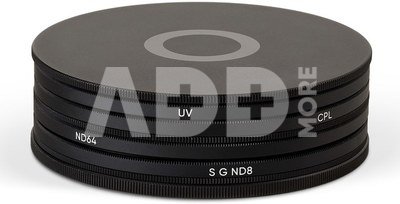 Urth 46mm UV, Circular Polarizing (CPL), ND64, Soft Grad ND8 Lens Filter Kit (Plus+)