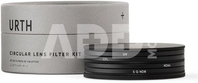 Urth 58mm UV, Circular Polarizing (CPL), ND64, Soft Grad ND8 Lens Filter Kit (Plus+)
