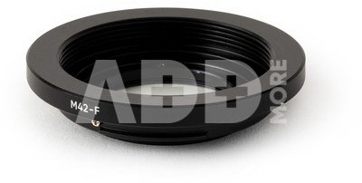Urth Lens Mount Adapter: Compatible with M42 Lens to Nikon F Camera Body (with Optical Glass)