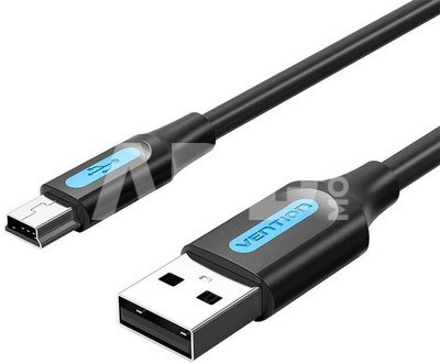 USB 2.0 A male to Mini-B male cable Vention COMBC 0.25m Black PVC