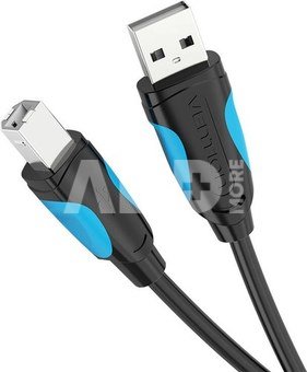USB 2.0 A male to USB-B male printer cable Vention VAS-A16-B150 1.5m Black PVC