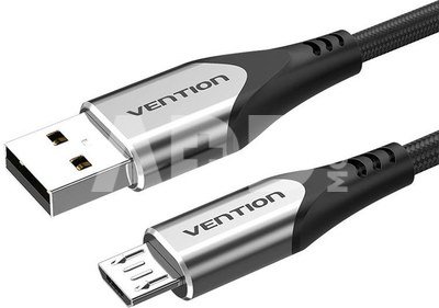 USB 2.0 cable to Micro-B USB Vention COAHF 1m (Gray)