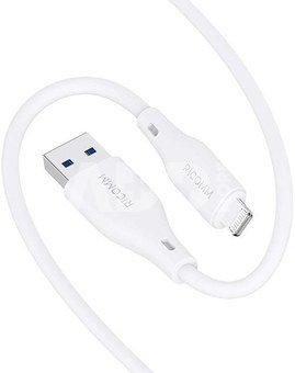 USB-A to Lightning Cable Ricomm RLS007ALW 2.1m
