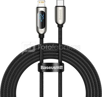 USB-C cable for Lightning Baseus Display, PD, 20W, 2m (black)