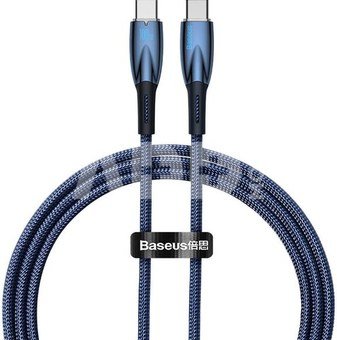 USB-C cable for USB-C Baseus Glimmer Series, 100W, 1m (Blue)
