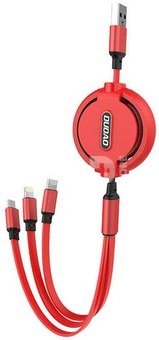 USB cable Dudao L8H 3in1 USB-C / Lightning / Micro 2.4A, 1.1m (red)