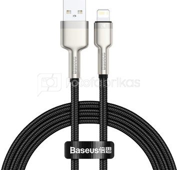 USB cable for Lightning Baseus Cafule, 2.4A, 1m (black)