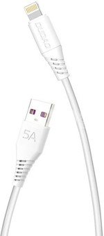 USB Cable for Lightning Dudao L2L 5A, 2m (white)