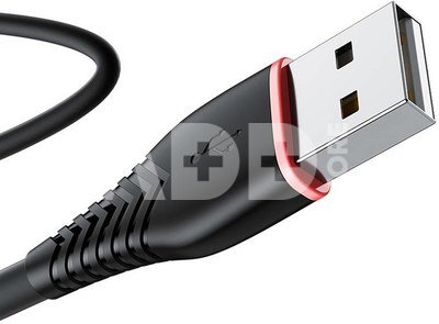 USB to Lightning cable Vipfan Anti-Break X01, 3A, 1m (black)