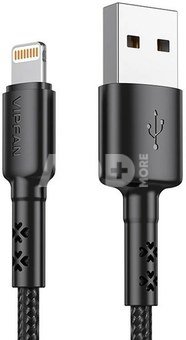 USB to Lightning cable Vipfan X02, 3A, 1.2m (black)