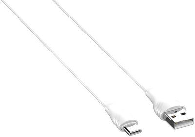 USB to Micro USB cable LDNIO LS551, 2.1A, 1m (white)