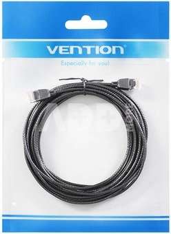 UTP Category 6A Network Cable Vention IBIBF 1m Black Slim Type