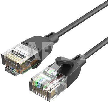 UTP Category 6A Network Cable Vention IBIBF 1m Black Slim Type