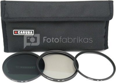 Caruba UV+CPL+ND8 Kit 58mm