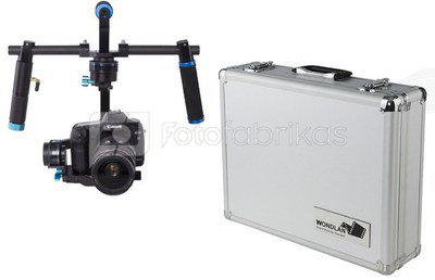 Vaizdo kameros stabilizatorius Wondlan SK03 + dėklas (sidabro spalvos)