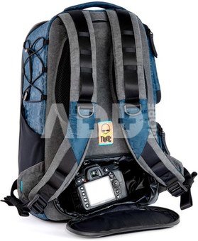 Valkyrie Camera Backpack L Water Resistant "Frog" Pocket Sapphire