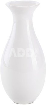 Vaza balta FARO 20x7 cm polirezininė 23920