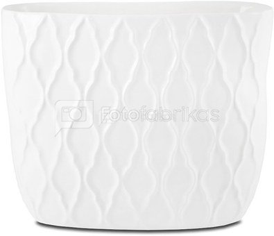 Vaza keramikinė balta 18x22x9,5 cm 109706