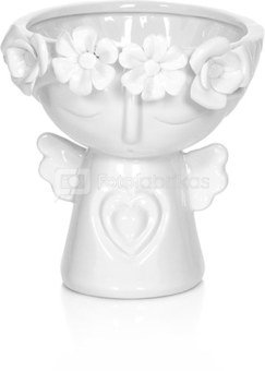 Vaza keramikinė balta Angeliukas 15.5x13.8x16 cm SAVEX (2)