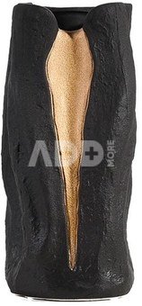 Vaza keramikinė juodos/aukso sp. 29x13.5 cm HR-V035