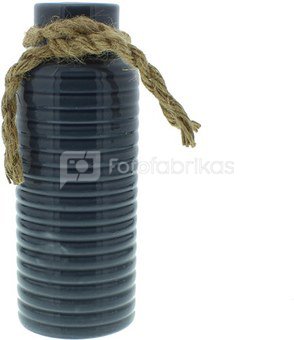 Vaza keramikinė mėlyna su virve H:20 W:9 D:8 cm HE641