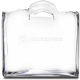 Vaza Krepšelis skaidraus stiklo 24x23,5x10 cm 110861