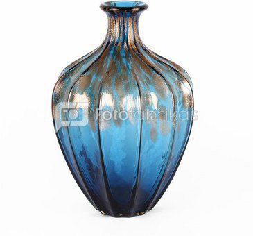 Vaza stiklinė bronzos/mėlynos spalvos GV478