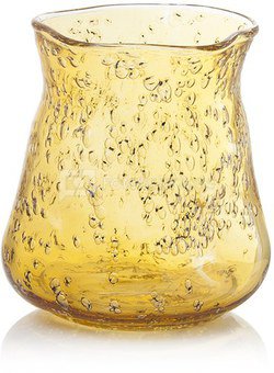 Vaza stiklinė gintarinė AM2775 h 27cm SAVEX
