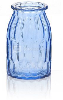 Vaza stiklinė mėlyna HR04067 10*21cm SAVEX