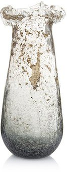 Vaza stiklinė pilka AM211 h 30 cm SAVEX