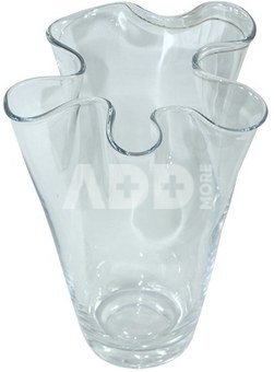Vaza stiklinė skaidri 24x18x18 cm 75451