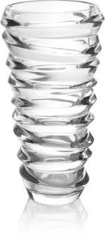Vaza stiklinė skaidri h 26cm HR16498