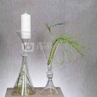 Vaza stiklinė skaidri XD1668 h 49,5 cm SAVEX