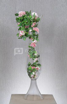 Vaza stiklinė skaidri XD1782-1 h 54 cm SAVEX