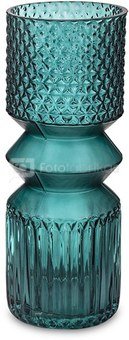 Vaza stiklinė turkio spalvos 30x11x11 cm 142232