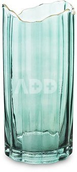 Vaza stiklinė žalia 25x12x12 cm 146386