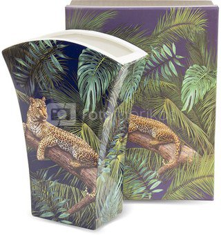 Vaza su leopardu keramikinė dėžutėje 20,5x15x6 cm 125840
