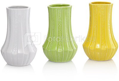 Vazelė keramikinė 3 spalv. h 17 cm HR16308 SAVEX