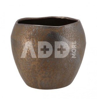 Vazonas keramikinis bronzos spalvos D23xH20 cm Amarah 8719347989719