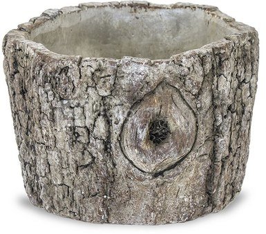 Vazonėlis betoninis medžio imitacija 10x13,5x14 cm 116221