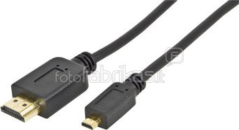 Vedimedia HDMI/HDMI micro cable HEAC High speed w.ethernet 2,0 m