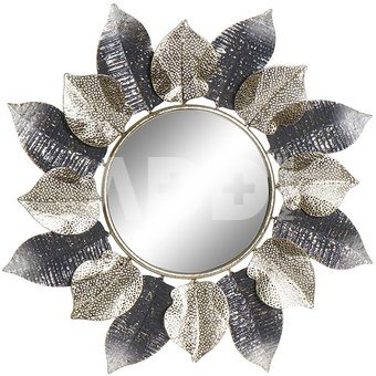 Veidrodis apvalus metalinis Žiedlapiai ES-187120 76x76 cm